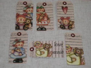PRIMITIVE 12 RAGGEDY ANN ANDY HANG TAGS (cs1219) - Picture 1 of 1