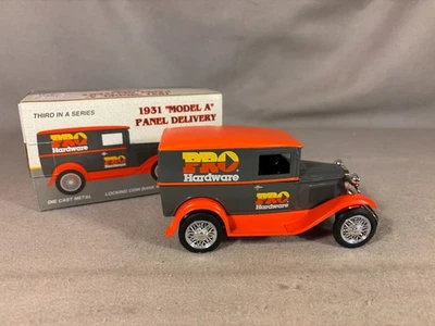 1931 Ford Model A Panel Delivery Bank "Pro Hardware" 1:25 Locking Coin Bank - Image 1 of 4