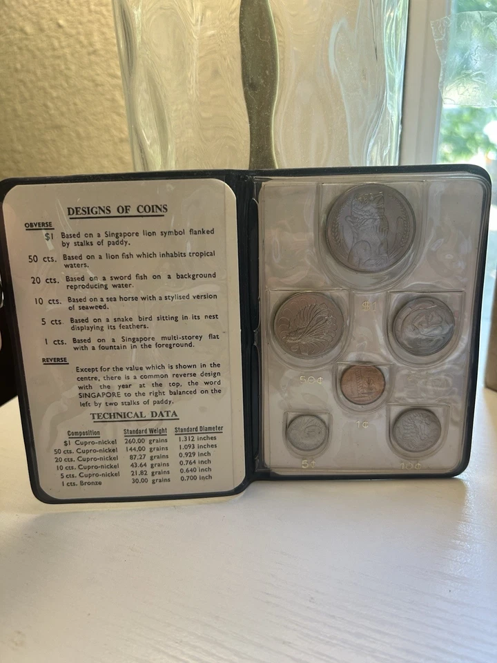 1968 Singapore 6 Coin Mint Set in Original Government Packaging New Coin Issue - Image 1 of 4