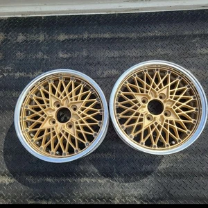JDM SSR Speed Star Reverse Mesh 15x6.5J +19 4x114.3 Gold 2pcs Wheels - Picture 1 of 8