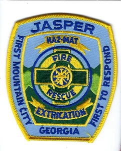 *RARE STYLE* Jasper (Pickens County) GA Georgia Fire Rescue Dept. patch - NEW! - Picture 1 of 1