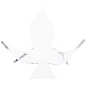 Plymor Clear Acrylic Sphere Flower Petal Display Stand, 3" H x 5" W x 5" D - Picture 1 of 2