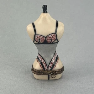 Limoges Schmuckkästchen Schaufensterpuppe Dessous - Bild 1 von 12
