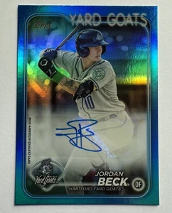 2024 Topps Pro Debut Jordan Beck Auto Blue Foil #053/150 Rockies Yard Goats True - Picture 1 of 2