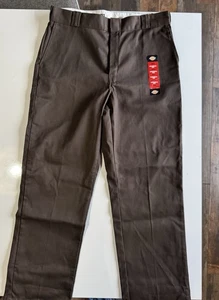 Pantalones de trabajo Dickies 874 ajuste original marrón 36x32 nuevos con etiquetas ropa de trabajo clásica - Imagen 1 de 9