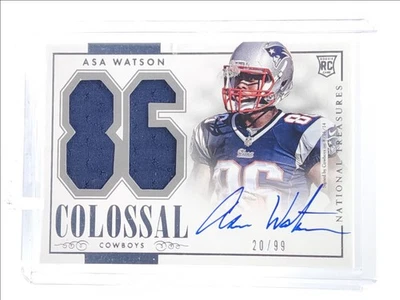 ASA WATSON 2014 NATIONAL TREASURES RPA ROOKIE COLOSSAL PATCH AUTO /99 Q5939 - Image 1 of 2