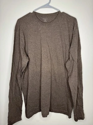 Sonoma Men's Long Sleeve Shirt Life Style, 100% Cotton Size LT Brown  - Image 1 of 4