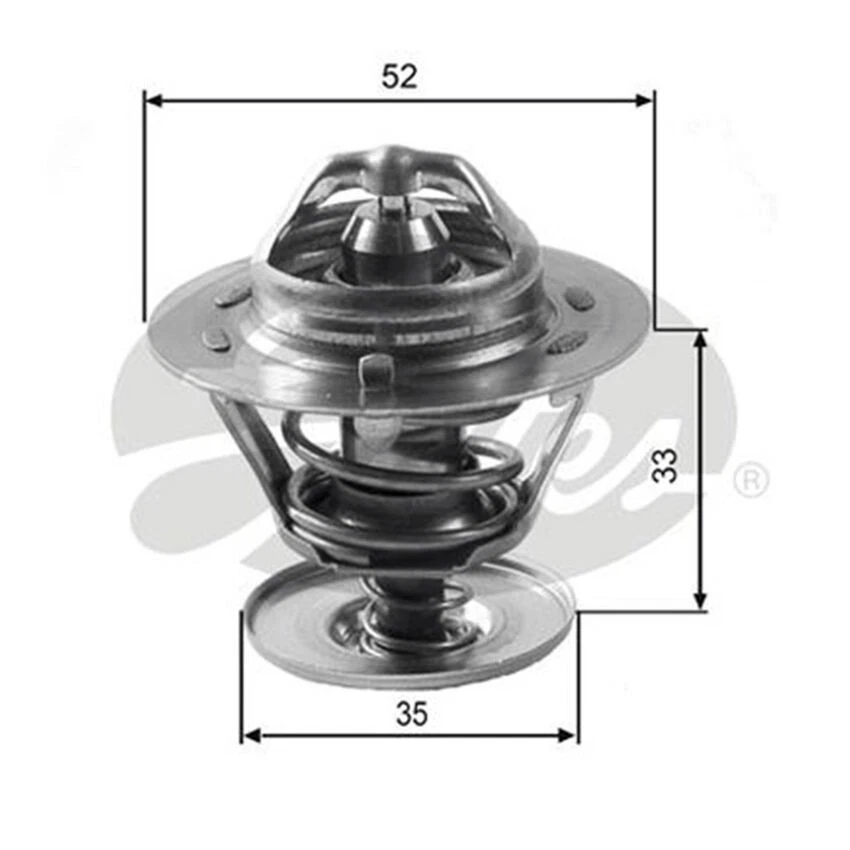Thermostat for FORD Courier (Fiesta) MK III FVD 1.8L Diesel 4Cyl FWD TH12588G1 - Image 1 of 1