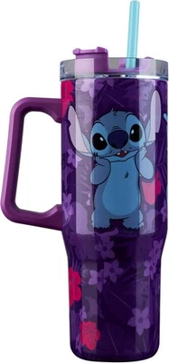 Disney Stitch Insulated Tumbler Travel Mug 33oz Stainless Steel Water Bottle wit - Image 1 of 4