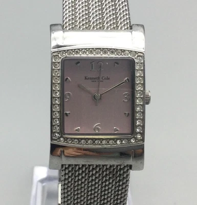 Reloj Kenneth Cole Mujer 21mm Cristal Acento Esfera Rosa Batería Nueva 7" Foto 1 de 4