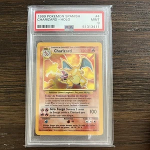 1999 Pokémon Charizard Base Set 4/102 Holo Spanish PSA 9 - Picture 1 of 2