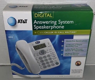 AT&T 1855 Corded Telephone with Digital Answering System and Speakerphone New  - Image 1 of 4