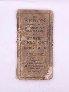 Guía práctica vintage de Street Directory para Akron, OH - Imagen 1 de 8