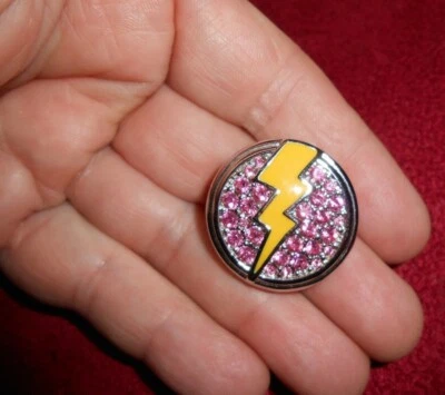 Broche Cisne Swarovski con Rayo Amarillo y Cristales Rosados (Judío-079) Foto 1 de 4