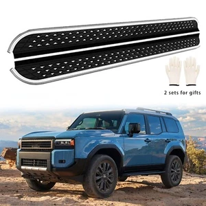 2pcs Running Boards Side Step Nerf Bar Fit For Land Crusier Prado J250 2024 2025 - Foto 1 di 6