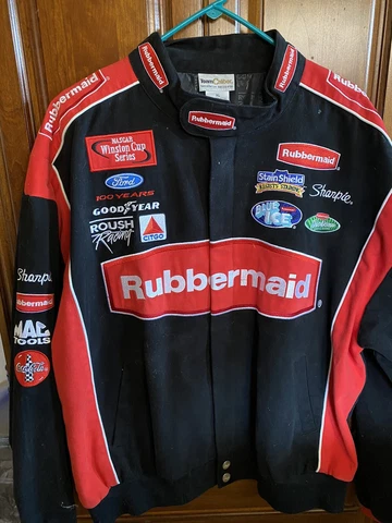 XL Black and Red Rubbermaid NASCAR Jacket Cover