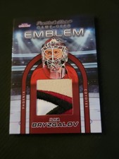 2022 IN THE CREASE ILYA BRYZGALOV GUE-3 #ed 1/10 GAME USED EMBLEM PATCH 4 COL