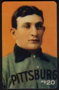 (33u) Honus Wagner T-206 Selten Baseball Karte (Nachdruck) Handy Karte - Bild 1 von 2