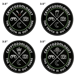 The Truth Is Out There Bigfoot Alien Patch Embroidered Iron-on Applique Myth - Picture 1 of 21