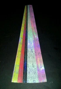 New: 93 pieces, Shiny, multi-color, yellow/pink/red, roses, lucky star papers - Picture 1 of 6