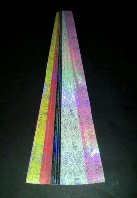 New: 93 pieces, Shiny, multi-color, yellow/pink/red, roses, lucky star papers - Image 1 of 4