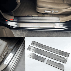 For Honda Accord Crosstour 2008-2012 Silver Inner Door Sill Plate Scuff Cover 4P