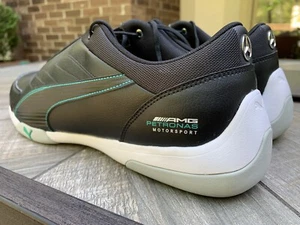 Size 13: PUMA Mercedes AMG Petronas Black Mens Shoes, Discontinued Style! - Picture 1 of 11
