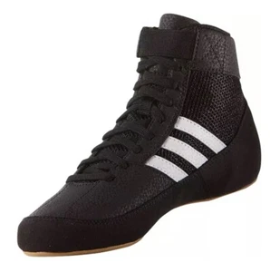 2023 Adidas HVC 2 Jungen schwarz/weiß/Gummi Wrestlingschuhe Größen 3 Jugend - Bild 1 von 4