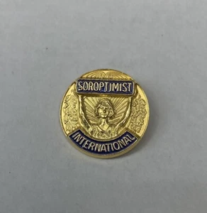 Soroptimist International Director Gold Tone Lapel Pin C M & D - Picture 1 of 4