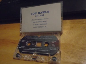 RARE PROMO Lou Rawls CASSETTE TAPE At Last sampler RAY CHARLES Dianne Reeves '89 - Picture 1 of 2