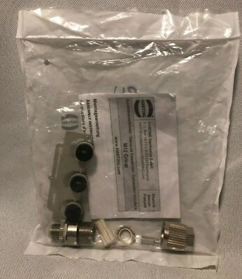 Harting RSV M12-Crimp Connector D-code 21038821415 - Image 1 of 2