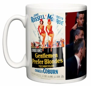 Póster y escena de Gentlemen Prefer Blondes, taza musical de película clásica de Marilyn de 1953 - Imagen 1 de 4