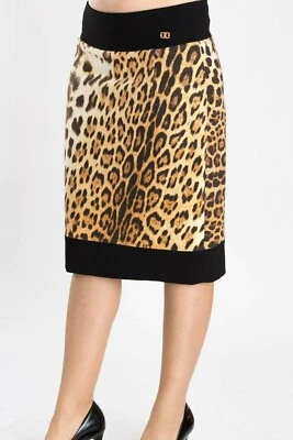 Nova Saia Midi Roberto Cavalli Leopardo Tamanho 46 - Imagem 1 de 4