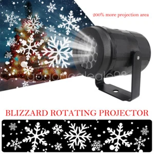 LED Laser Display Light Seasonal Snow Pattern Outdoor Holiday Decor Lamp - Picture 1 of 22