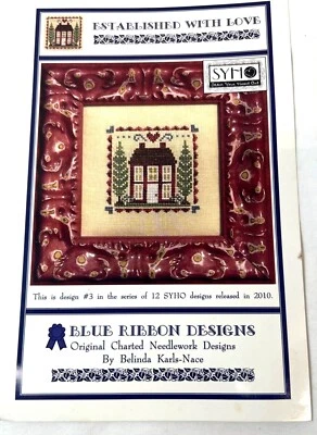 Blue Ribbon Designs SYHO Needlework Pattern "Established With Love" Cross Stitch - Image 1 of 3