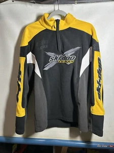 Vintage Ski Doo Fleece Small 1/4 Zip Sweater Long Sleeve Ski Soo Team Race Wear - Picture 1 of 12