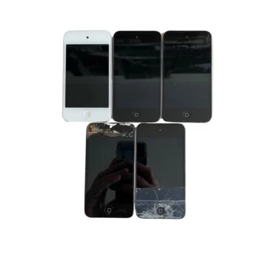 Apple iPod Touch 4 Generation 8 / 16 / 32GBTeildefekt / Defekt Schwarz &  Weiß - Bild 1 von 2