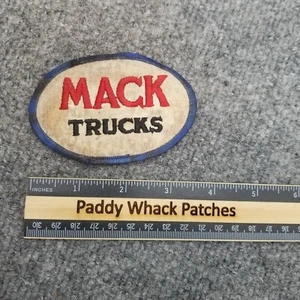 Vintage Mack Trucks Patch 70s 80s Work Uniform Stained Distressed Z4b - Picture 1 of 2