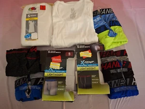 Hanes X-Temp Boys Boxer Briefs Size Small (6-7) w/ White Tank Tops Lot 18-Pieces - Picture 1 of 20