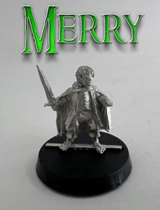 Lord Of The Rings Fellowship Merry Mini Metal Elf Figure LOTR Miniature NEW - Picture 1 of 2
