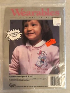 Wearables To Cross Stitch "I'm Somebunny Special" Pascua - Kit 60253 - RARO NOS - Imagen 1 de 6