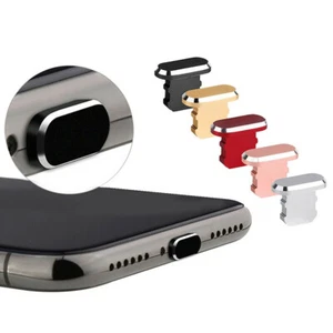 3x for iPhone iPad iPod - Metal Charge Port Anti Dust Cover Plug | FPC Deal - Picture 1 of 10