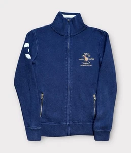 Polo Ralph Lauren Knit Sweater YOUTH Size Large Blue Full Zip BOYS - Picture 1 of 10