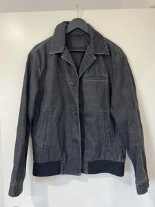 Prada Men's Jacket Full Button Black Size Medium - Bild 1 von 12