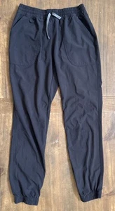Patagonia Youth XL 14 Black Foxglenn Tech Joggers Thin Pants Pockets Drawstring - Picture 1 of 10