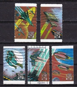 UNITED STATES #2741-2745 USED SPACE FANTASY - Picture 1 of 1