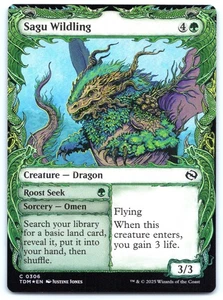 Sagu Wildling (Showcase) FOIL - Tarkir: Dragonstorm - MTG - Near Mint - Picture 1 of 1