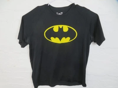 Camisa Under Armour Batman Para Hombres Grande Negra Logo HeatGear Camiseta Atlética Entrenamiento Foto 1 de 4