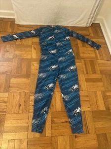 NFL Philadelphia Eagles - One Piece Fleece Pajamas Adult Size Small FREE SHIP - Picture 1 of 16