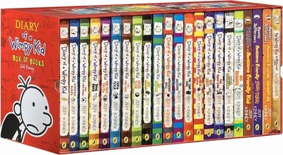 Diary of a Wimpy Kid Book Set Box Collection 1-24 Books by Jeff Kinney - image 1 of 2